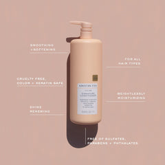 Kristin Ess conditioner texture poured to show lightweight moisturizing finish