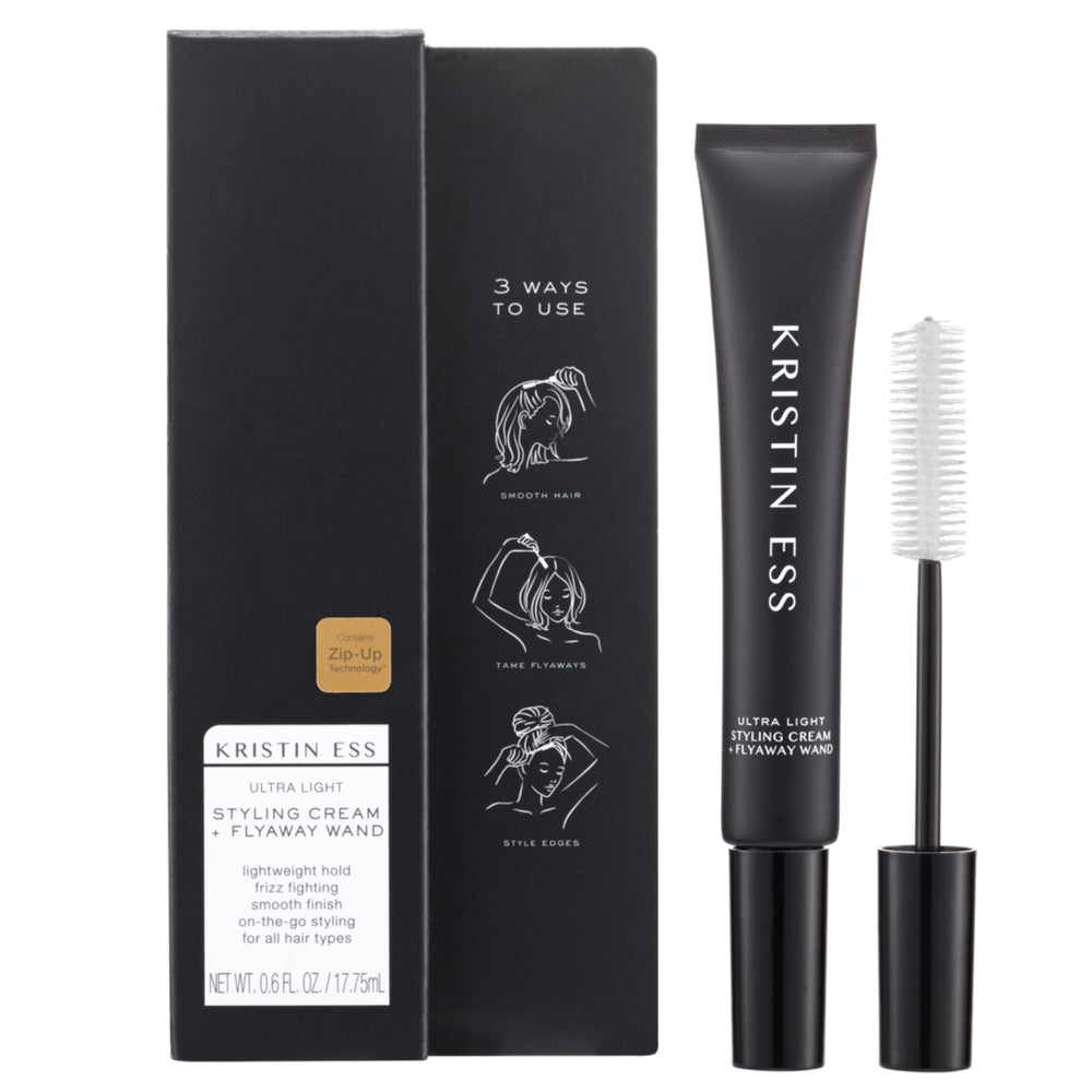 Kristin Ess taming wand front view showing compact applicator and label benefit