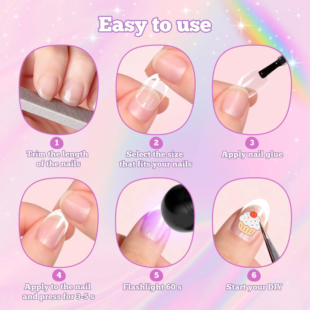 krofaue decorated nails on kids at a party highlighting playful style