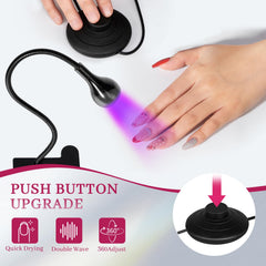 krofaue foot pedal in use allowing hands-free control to speed manicure process