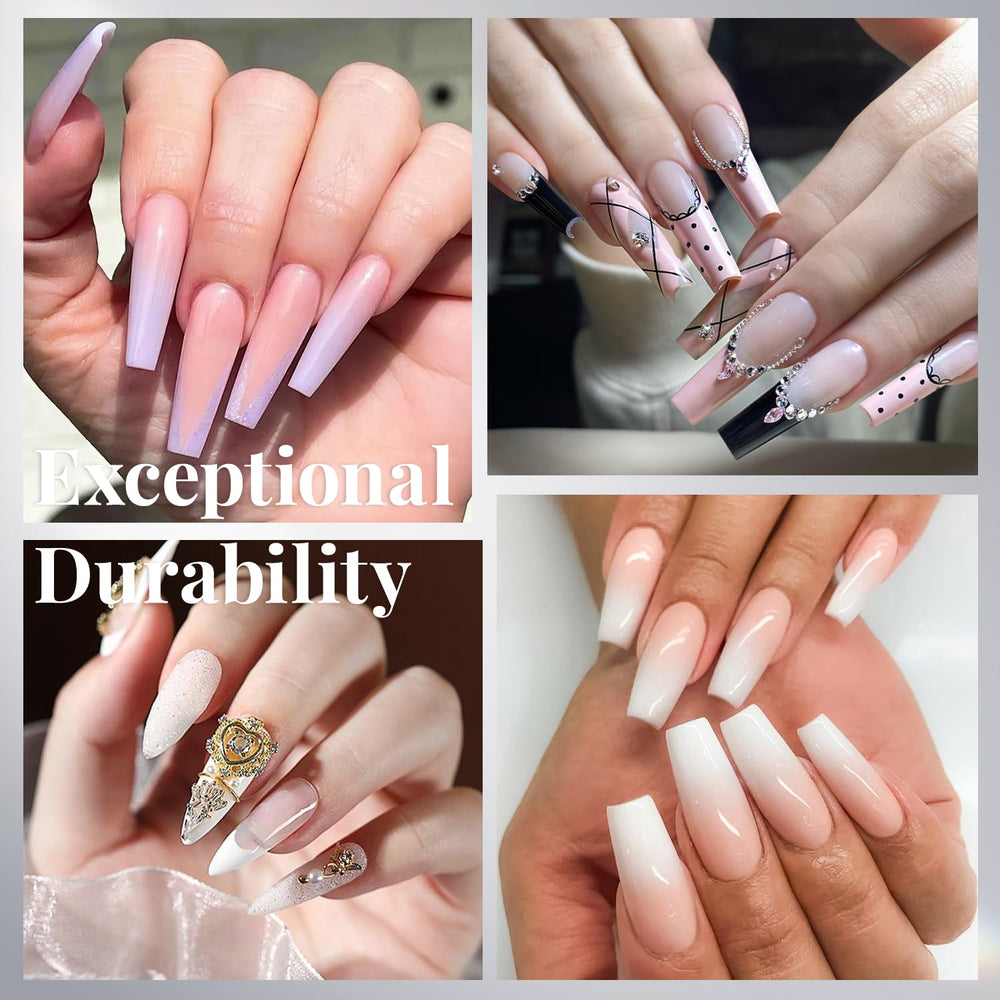 krofaue close-up of clear French tip edge, smooth surface ideal for polish