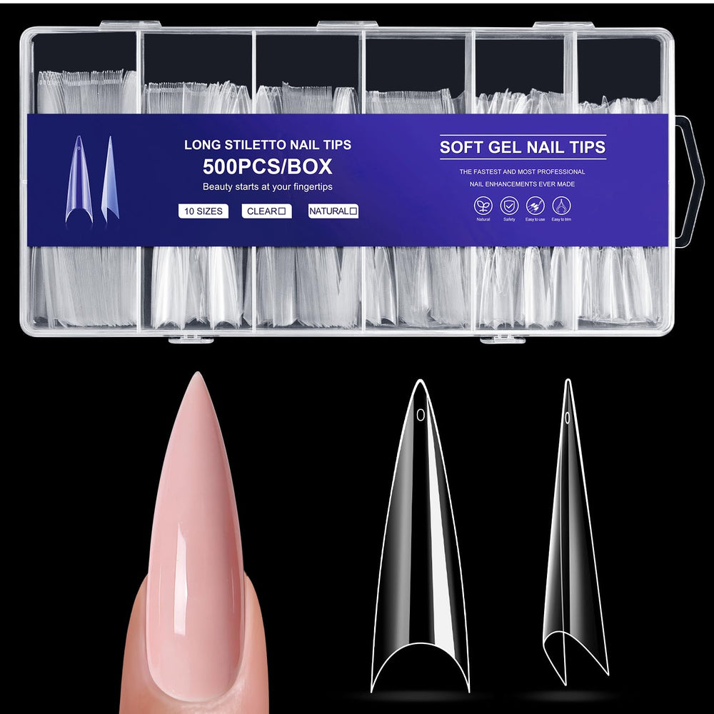 krofaue front packaging showing clear box and 500 tips for organized storage