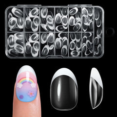 krofaue front packaging showing complete 130-piece French tip set and benefits