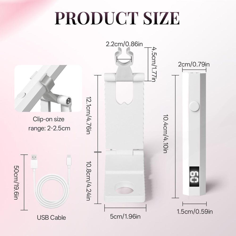 krofaue held in hand to show compact travel-friendly scale