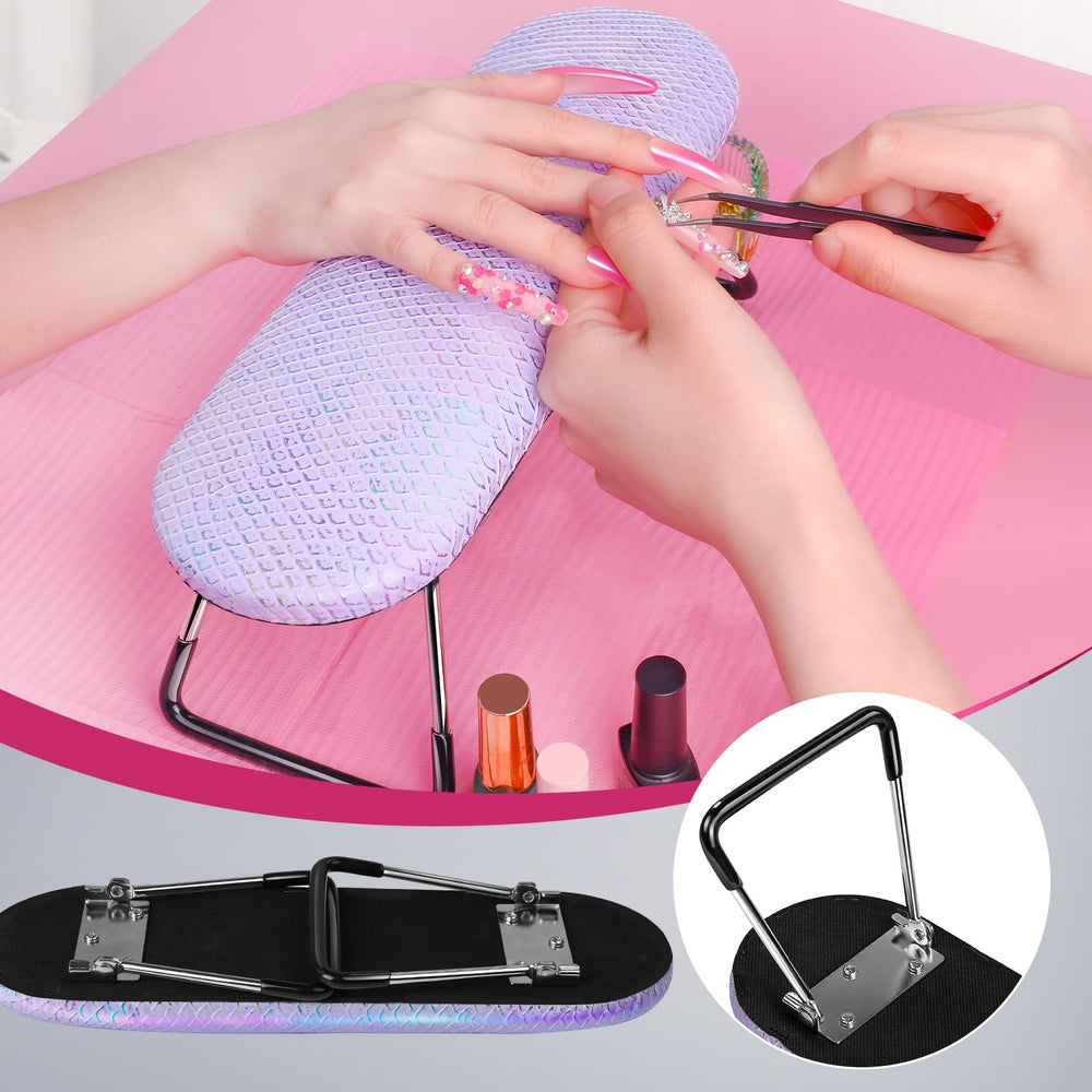 krofaue in-use on a salon table with client hand for improved comfort