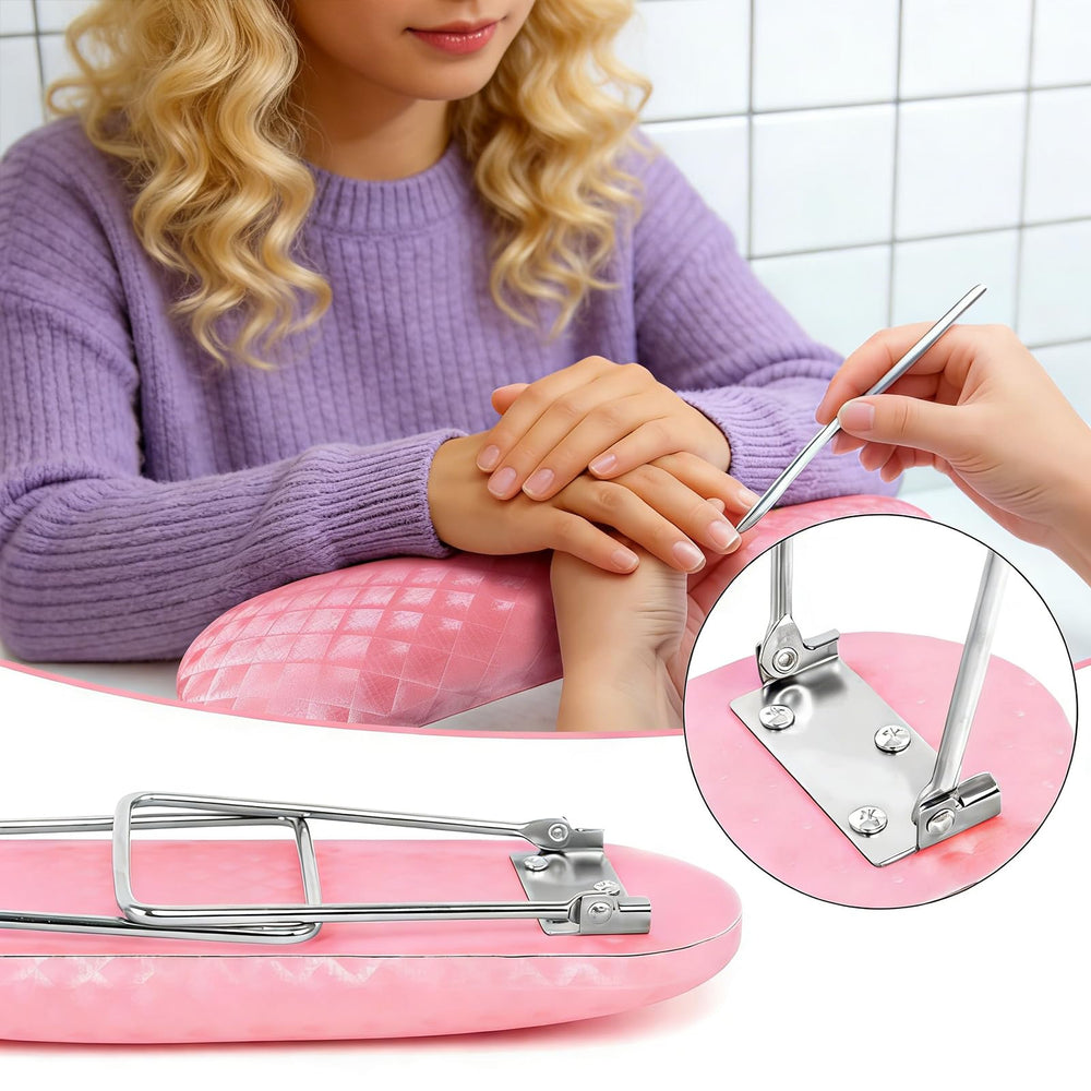 krofaue placed under a nail lamp showing compatibility and tidy workspace