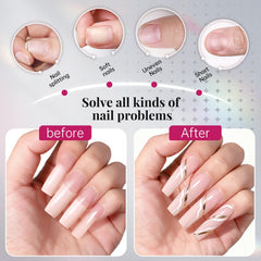 krofaue press on application showing adhesive use for quick wear benefit