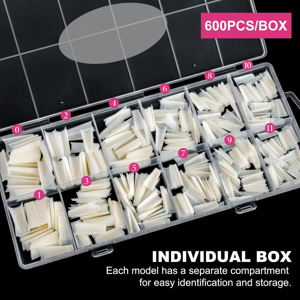 krofaue arranged tips showing full size range for perfect matching