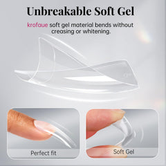 krofaue set of trimmed tips in different shapes showing customization and style options benefit