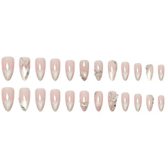 KRTBKR hands applying a press-on nail showing easy, quick at-home application