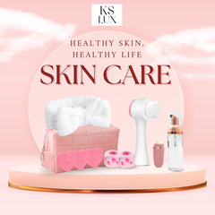 KS LUX cleansing brush close-up highlighting soft bristles for gentle cleansing