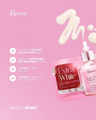 KSerene ingredient label displaying glycolic acid and botanicals for gentle renewal