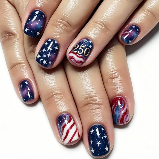 KTAABTR front packaging showing patriotic nails and easy application benefits