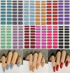 KTAABTR front packaging showing 12 colorful sheets and files for quick manicures