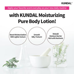 KUNDAL honey macadamia aloe ingredients displayed to show nourishing benefits
