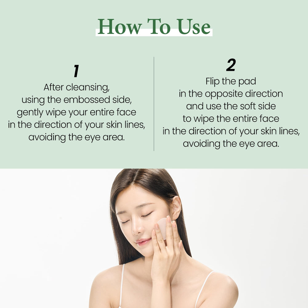 KUNDAL smooth pad soaked in essence highlighting hydrating, calming benefit