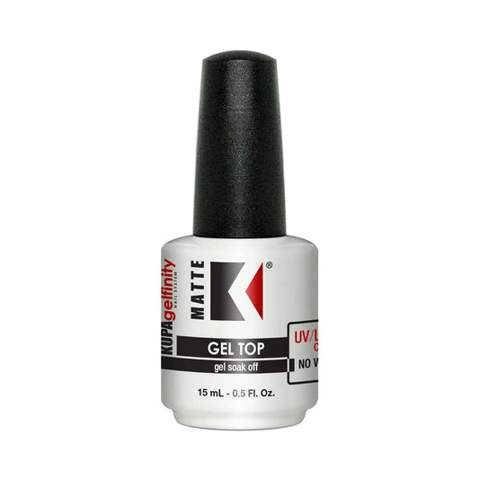 KUPA GelFinity front bottle showing label and matte finish benefit