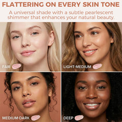 KUREELECT lip swatch on skin showing tint and high-shine effect