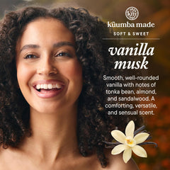 Kuumba Made oil drop on skin showing smooth safflower-oil texture and long-lasting scent