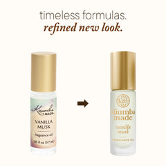 Kuumba Made rollerball applying fragrance to wrist for precise easy touch-ups