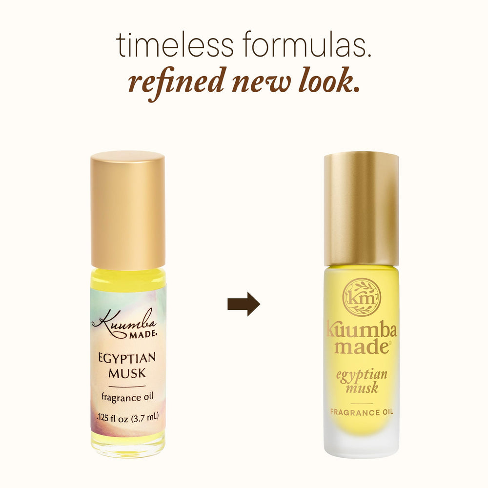 Kuumba Made rollerball close-up demonstrating smooth application and precision