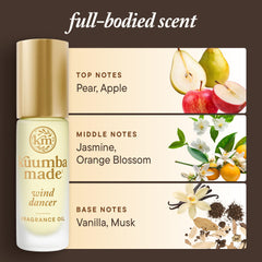 Kuumba Made next to a coin showing 0.15 fl oz scale and portable benefit