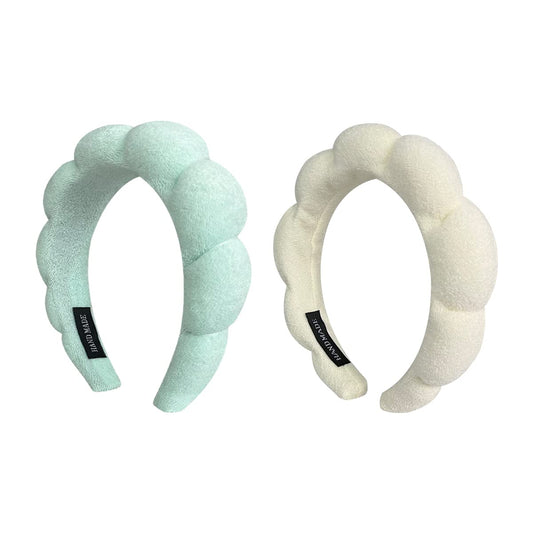 KVZVK front view of two-pack headbands showing colors and design for easy selection