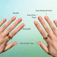 KXAMELIE worn on hand showing short square shape and comfortable everyday wear