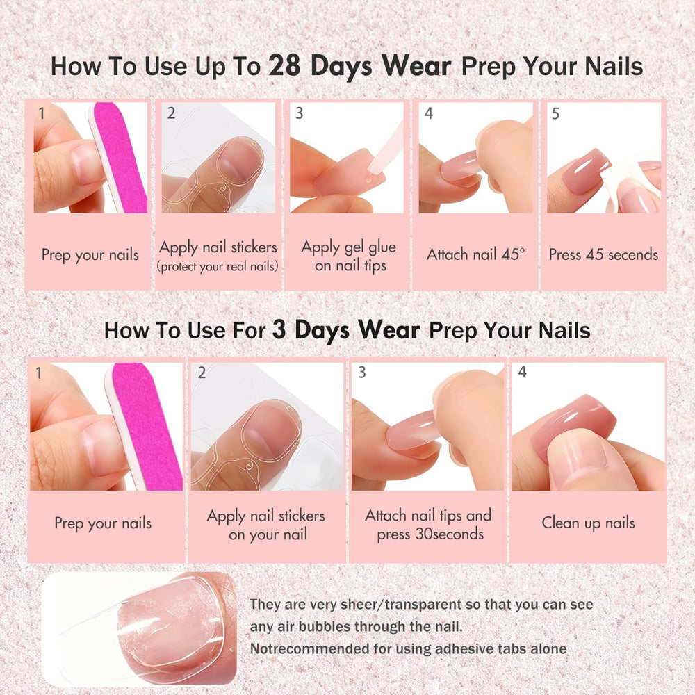 KXAMELIE finished manicure on a tabletop showing elegant wear for everyday style