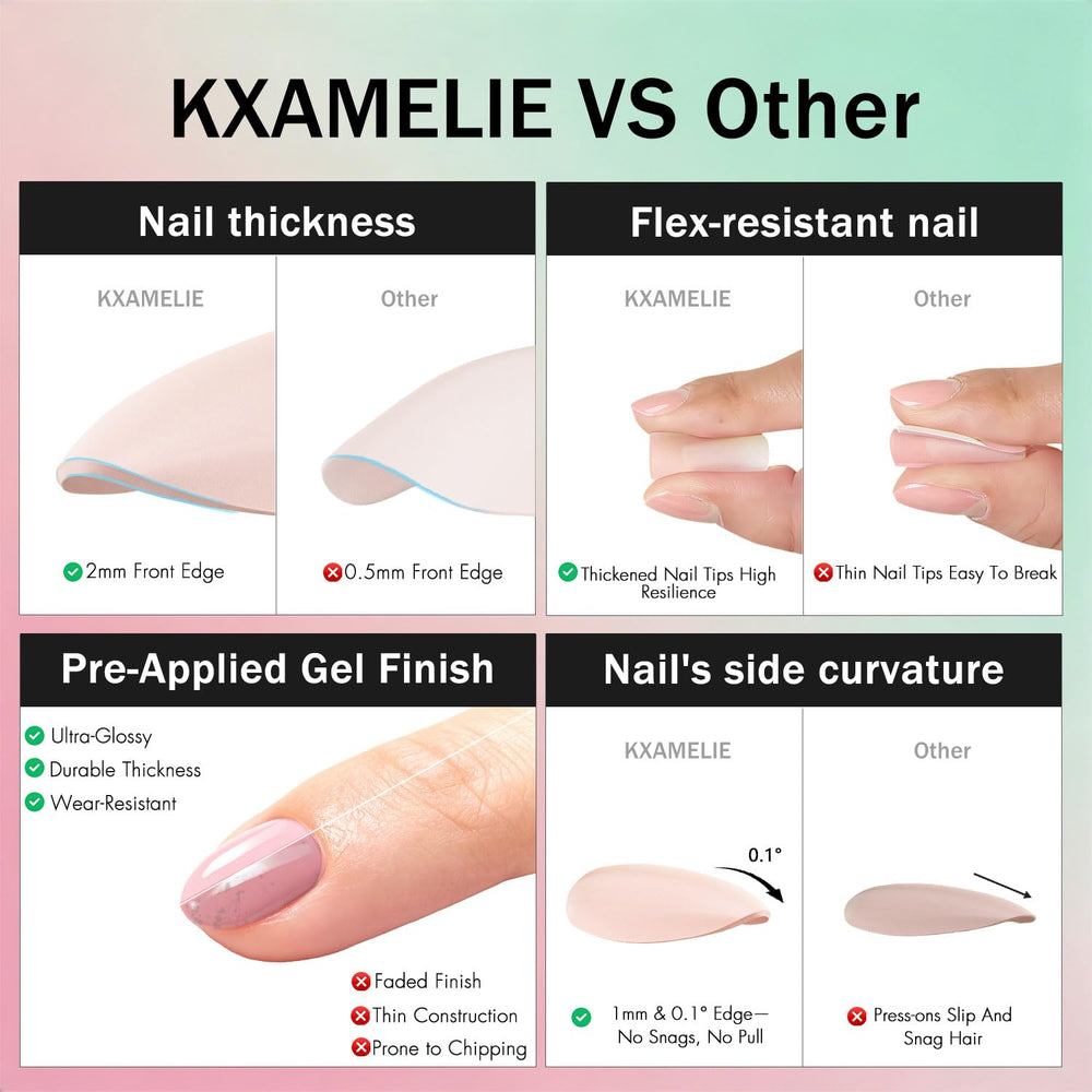 KXAMELIE size comparison laid out to ensure perfect fit