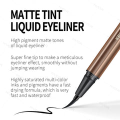 KYDA applying winged eyeliner illustrating controlled smooth application