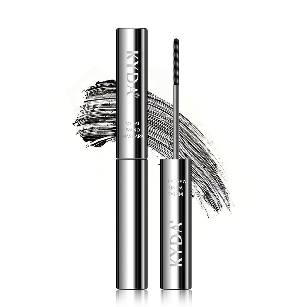 KYDA front packaging showing compact waterproof mascara, easy storage benefit