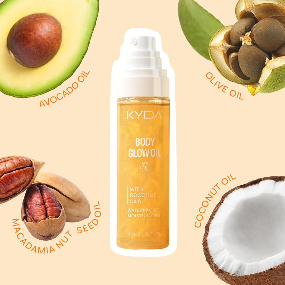 KYDA bottle on sunlit surface showcasing glow and summer use