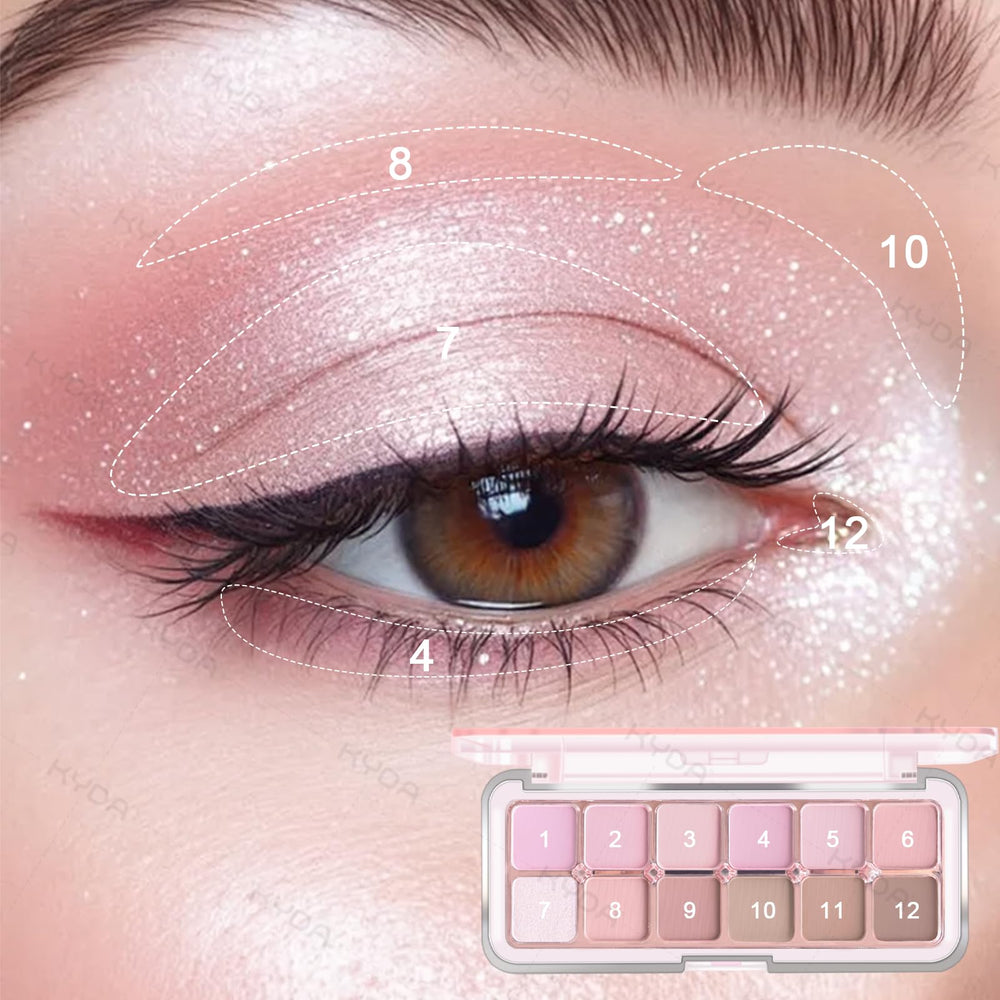KYDA three included brushes displayed for precise and blended application