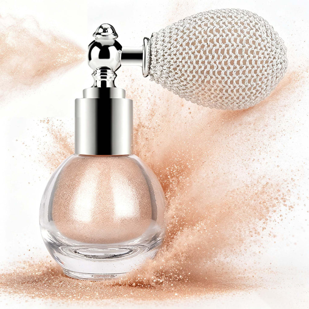 KYDA bottle front packaging showing champagne shimmer and label benefit