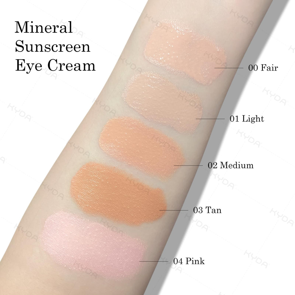 KYDA eye cream ingredients label close-up for transparency