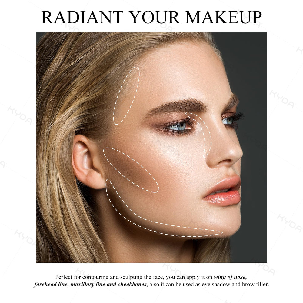 KYDA matte shades used as eyeshadow for multiuse convenience