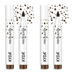 KYDA freckle pen duo front packaging showing both brown shades and benefits