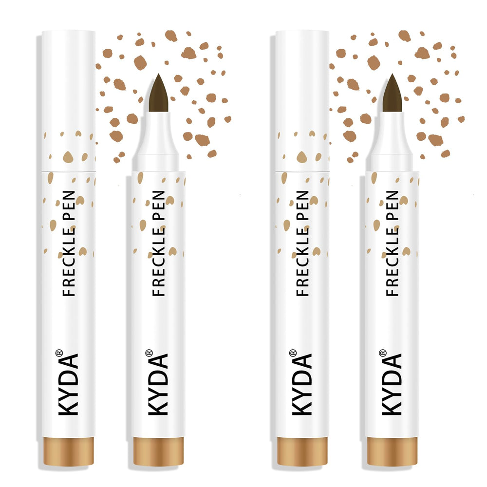 KYDA front packaging showing two freckle pens and colors, clear product benefit