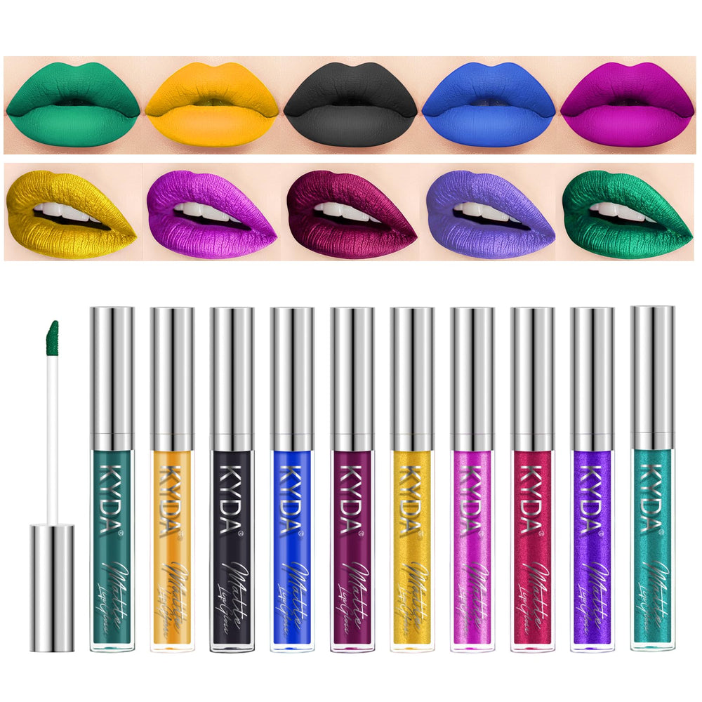 KYDA front packaging showing ten shades and palette benefit: easy color selection