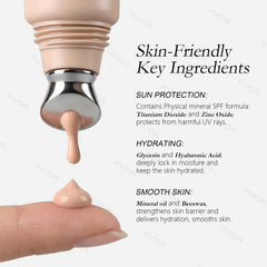 KYDA label close-up highlighting SPF 35 protection for eyes