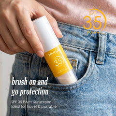KYDA in outdoor scene demonstrating everyday sun protection and touch-ups