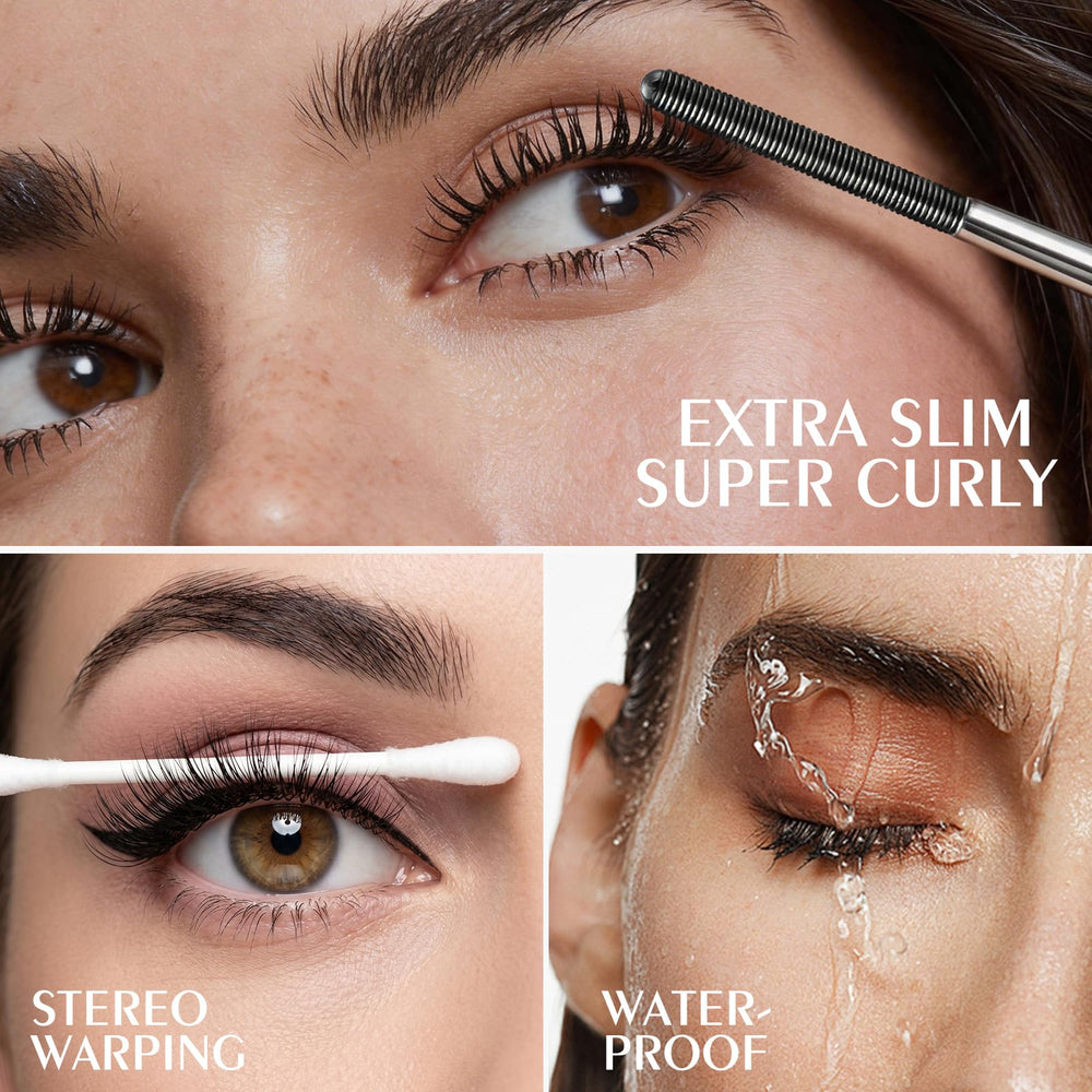 KYDA brush texture shot revealing 0.5mm filaments for defined lash length