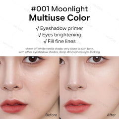KYDA swatches on arm illustrating buildable pigmentation and neutral payoff benefit: customizable coverage
