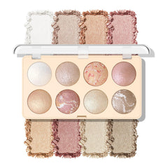 KYDA palette front view showing compact case and sleek design, easy travel use