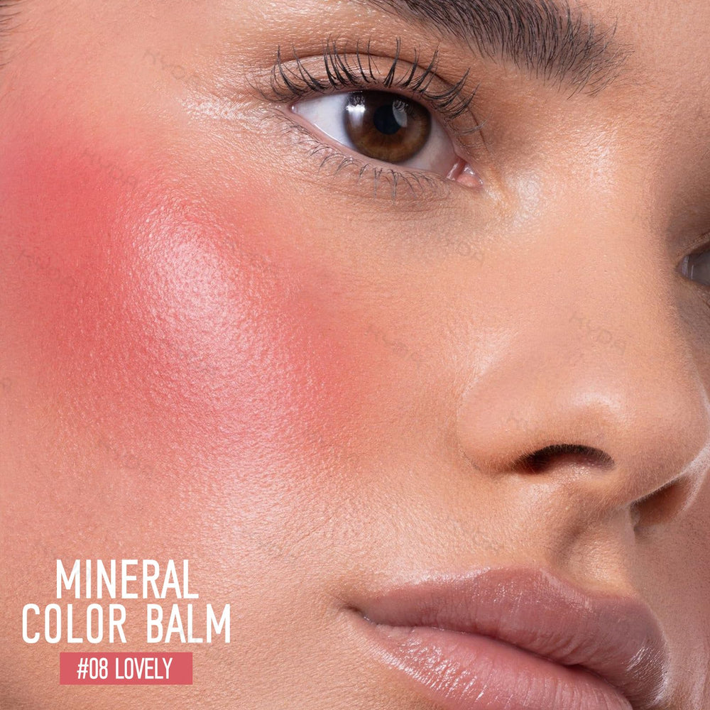 KYDA swatches of LOVELY on skin showing buildable pigment and natural glow