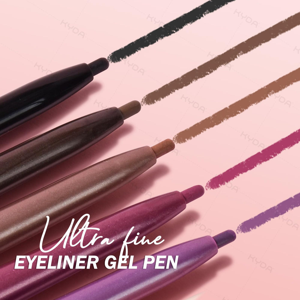 KYDA creamy gel texture swatched to show rich matte pigment and blendability