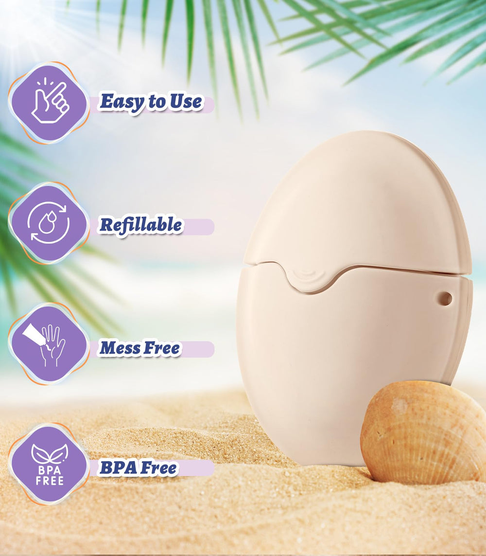 KYHDIYA sponge head close-up showing soft texture for smooth sunscreen blending