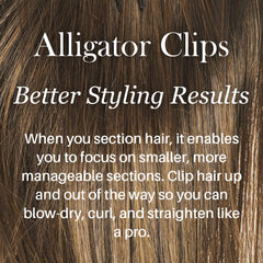 L'ANGE HAIR clip securing curly hair demonstrating anti-slip hold