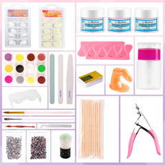L-Bulice brush clipper and file laid out for easy application and precise shaping